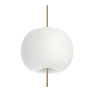 Afbeelding van Kundalini Kushi hanglamp Ø 43 cm messing/wit