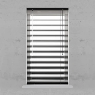 Afbeelding van Aluminium jaloezie 25mm Smart Matte black 100x180 (Zwart)