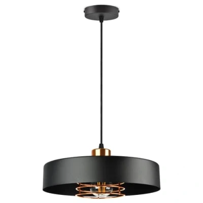 Afbeelding van ADVITI CHIRO Kroonluchter voor woonkamer, hanglamp, zwart, lichtbron, vervangbaar, E27 (1 lamp)