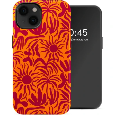 Afbeelding van Selencia Hoesje geschikt voor iPhone 14 Vivid Backcover MagSafe Tropical Vibes Apricot