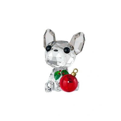 Afbeelding van Swarovski Holiday Cheers Ornament Franse Bulldog, figuur van kleurrijke kristallen