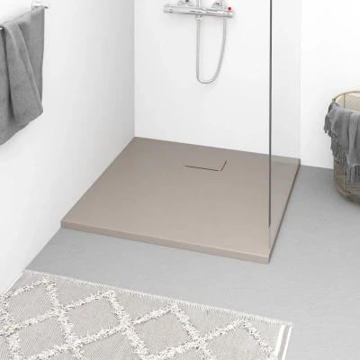Afbeelding van Douchebak 90x80 cm SMC bruin