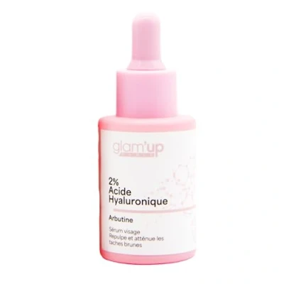 Afbeelding van Glam Up Paris Sérum Visage Repulpant 2% Acide Hyaluronique Arbutine Hydratant Réduit les Taches Brunes K Beauty 30 ml