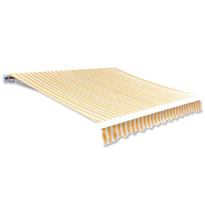 Afbeelding van Luifeldoek 3x2,5 m canvas zonnebloemgeel en wit
