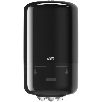 Afbeelding van Tork Mini Centerfeed Poetspapier Dispenser Kunststof Zwart M1