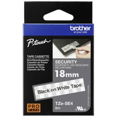Afbeelding van Brother TZe SE4 Tape Zwart op wit (18 mm)