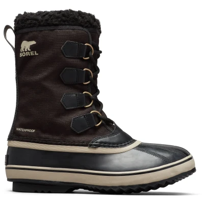 Afbeelding van Sorel 1964 PAC Nylon WP Snowboots, Heren, Maat: 41.5, Black/ancient fossil Imitatieleer/ textiel