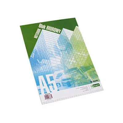 Afbeelding van D.RECT 009599 notitieblok, geruit, 70 g/m², A5, 50 vellen