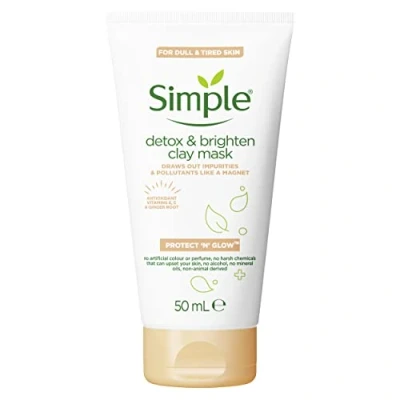 Afbeelding van Simple Protect &#039;N&#039; Glow Detox &amp; Brighten Clay Mask 50 ml