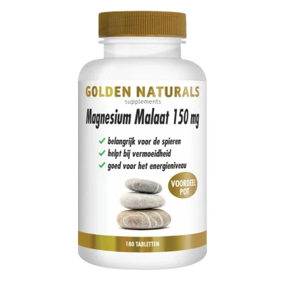 Afbeelding van Magnesium Malaat 150 Mg 180 Veganistische Tabletten Default Title