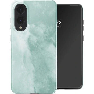 Afbeelding van Selencia Vivid Backcover voor de Samsung Galaxy S25 Edge Marble Grayed Jade