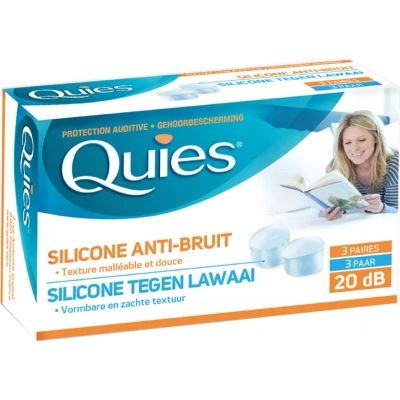 Afbeelding van Quies Silicone Noise Cancelling Gehoorbescherming 3 Paar