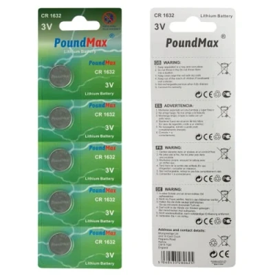 Afbeelding van knoopcel 5 x CR1632