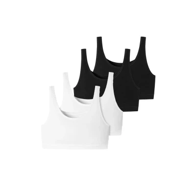 Afbeelding van Schiesser 4PACK Bustier, Dames, Maat: 34, Schwarz weiss