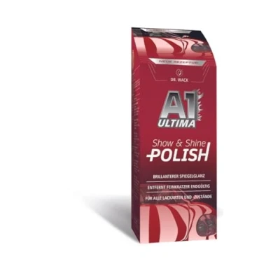 Afbeelding van Dr. Wack A1 Ultimate Show &amp; Shine nagellak, 250 ml, nieuwe formule, autopolijsten voor het permanent verwijderen van fijne krassen en een perfecte glans, alle lakken,