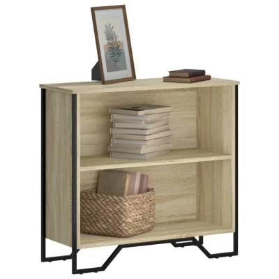 Afbeelding van Boekenkast 80x31x74,5 cm bewerkt hout sonoma eikenkleurig