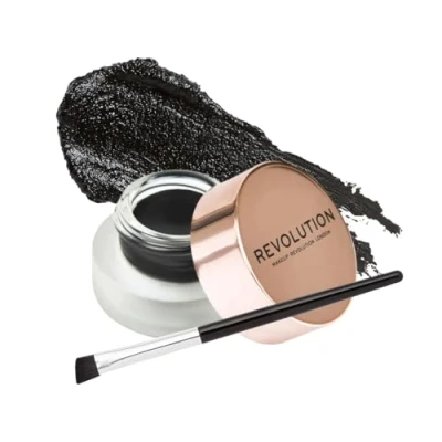 Afbeelding van Makeup Revolution GEL Eyeliner POT WITH Brush Makeupset, Dames, Maat: 3 g,