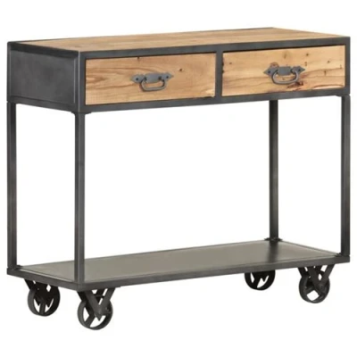 Afbeelding van vidaXL Wandtafel 90x35x74 cm massief gerecycled hout
