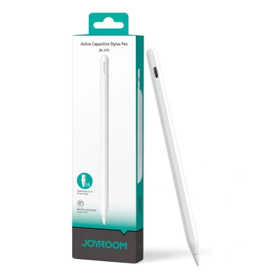 Afbeelding van Joyroom Active Stylus Pen Geschikt voor IOS/Apple modellen vanaf 2018 iPad Compatibel met Apple Pencil Tips Oplaadbaar USB C Wit