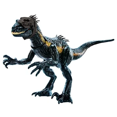 Image de Mattel Jurassic World Figurine articulée et sonore de Indoraptor Attaque Extrême avec dispositif traçage 3 fonctions d’attaque, cadeau pour jeu réel virtuel Jouet Enfant, Dès 4 ans, HKY12