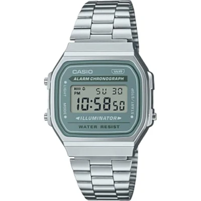 Afbeelding van Casio Unisex Digitaal horloge silvercoloured/petrol, Maat: One Size, Silver coloured/petrol