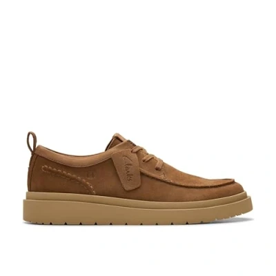Afbeelding van Clarks Polden Sportieve veterschoenen, Heren, Maat: 39.5, Cola Veloursleer