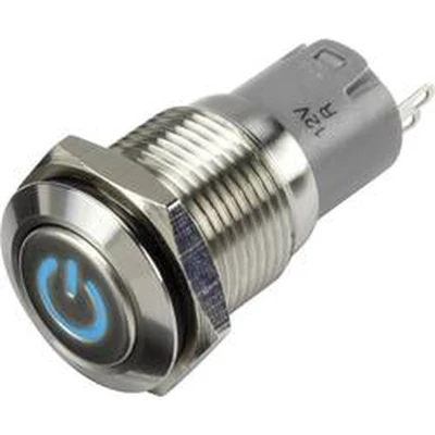 Afbeelding van TRU COMPONENTS 1303018 LAS2GQF 11ZDT/B/12V/S/P Drukschakelaar 48 V/DC 2 A 1x aan/aan Continu Blauw IP65 1 stuk(s)