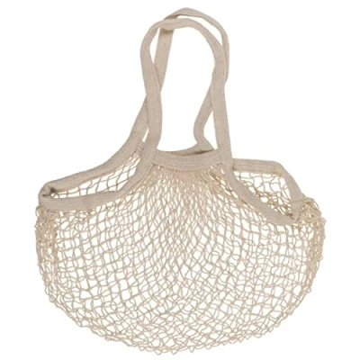 Afbeelding van Boodschappennet Boodschappentas Draagnet van katoen, herbruikbaar, milieuvriendelijk, 40 x 60 cm, 15 kg draagkracht, om levensmiddelen te kopen (natuurlijke kleuren)