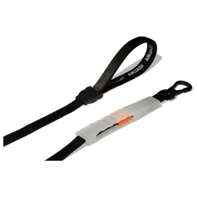 Afbeelding van Zee.Dog Looplijn Air Classic Hondenriem 150x2.5 cm Zwart Oranje One Size