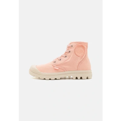 Afbeelding van Palladium Pampa Veterboots, Dames, Maat: 37, Sandy peach Katoen