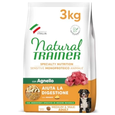Afbeelding van Natural Trainer Dog Adult Medium / Maxi Sensitive Lamb 3 KG