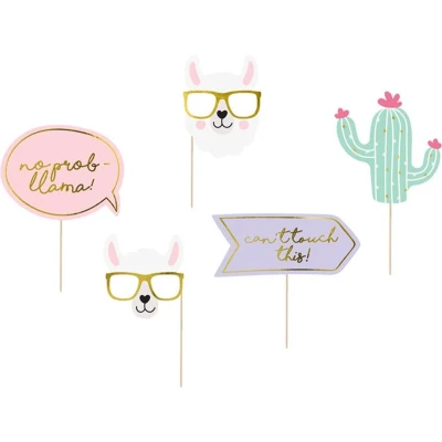 Afbeelding van Partydeco Photoprops Lama Party