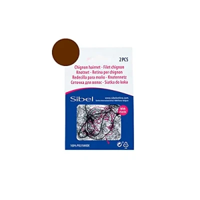 Afbeelding van Sinelco Nylon haarnetje donkerbruin 2st Haibu by Kapperskorting.com