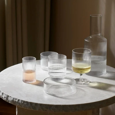 Afbeelding van Ferm LIVING Ripple Serveerschaal 12 Cm Set Van 4