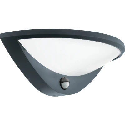 Afbeelding van EGLO Belcreda Wandlamp Buiten LED 33 cm Antraciet/Wit Sensor