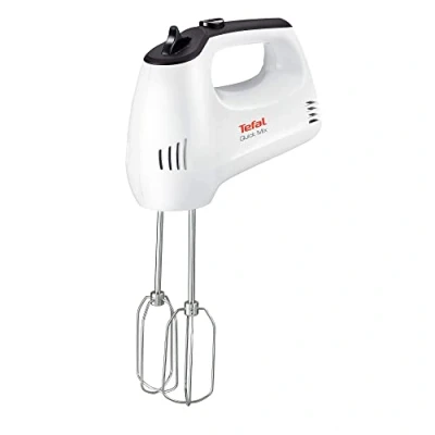 Afbeelding van Tefal HT310138 Quickmix Wit, Handmixer, Zwart