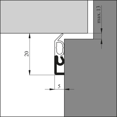 Afbeelding van Tochtprofiel alu.opbouw elro xl wit 300cm