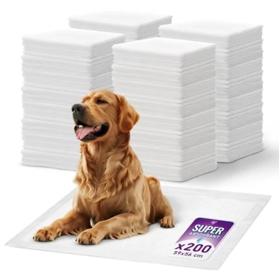 Afbeelding van Iris Ohyama, Alaise voor honden, wegwerponderlegger, 59 x 56 cm, trainingsmat puppy&#039;s, netheidstraining, 5 lagen, lekvrij en robuust (200 stuks) Pet Pad NS 100QW