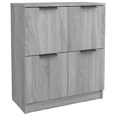 Afbeelding van vidaXL Sonoma grijs dressoir 60x30x70 cm Gelamineerd hout