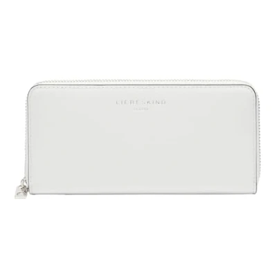Afbeelding van LIEBESKIND BERLIN Leren Portemonnee Lora Calf Optic Sally Purse Arctic Wit