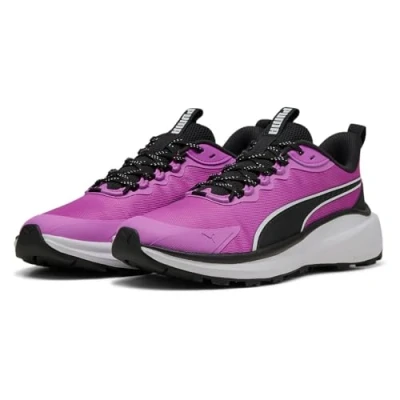Afbeelding van PUMA Skyrocket Lite Trail Hardloopschoenen voor op de weg, uniseks, Zuiver magenta zwart, 44 EU