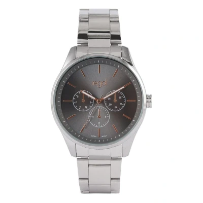 Afbeelding van Lucardi Classic Chronograaf, Heren, Maat: One Size, Silver