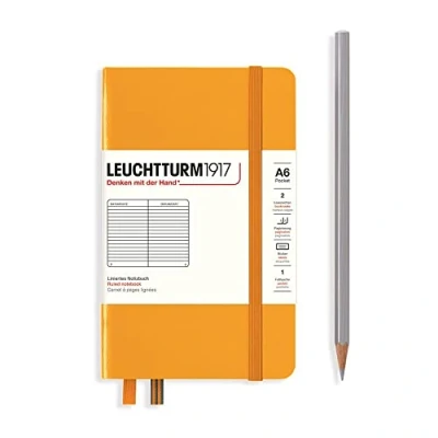 Afbeelding van Leuchtturm notitieboek pocket 9x15cm lijn rising sun A6 formaat