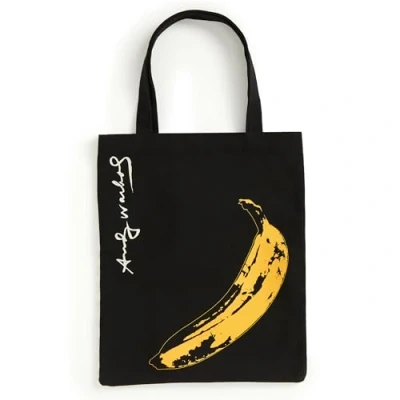 Afbeelding van Warhol Banana Canvas Tote Bag Black