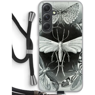 Afbeelding van Case Company® hoesje met Koord geschikt voor Samsung Galaxy A54 Haeckel Tineida Telefoonhoesje Zwart Bescherming aan alle Kanten en Over de Schermrand