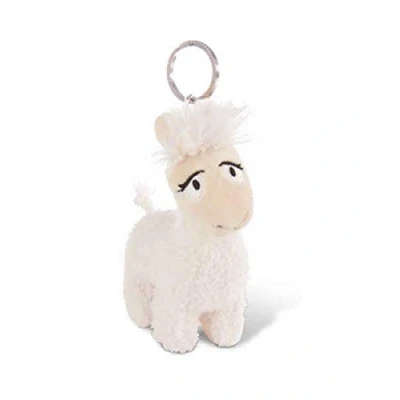 Afbeelding van Nici Sleutelhanger Lady Lama Junior 10 Cm Pluche Wit