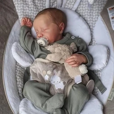 Afbeelding van Lonian reborn Babypoppen voor jongens, 45 cm, realistische babypoppen, pasgeborenen, babypop, peuter, poppen, handgemaakt, wasbaar, vinyl, body pop, die er echt uitziet als