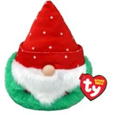 Afbeelding van TY Teeny Puffies Christmas Gnome Red Hat 10 cm 1 stuk
