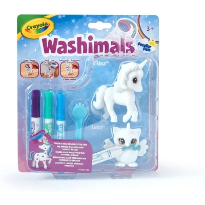 Afbeelding van Crayola Washimals Peculiar Pets Navulset Eenhoorn en Uil