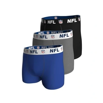 Afbeelding van NFL Shield Lot de 3 boxers BLU/MGR/BLK S
